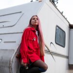 Camper parked by the beach in Perth with sunset view – RV travel highlight of Western Australia