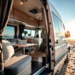 Campervan parked in the gardens of Toowoomba – inland Queensland’s floral city for relaxed RV trips