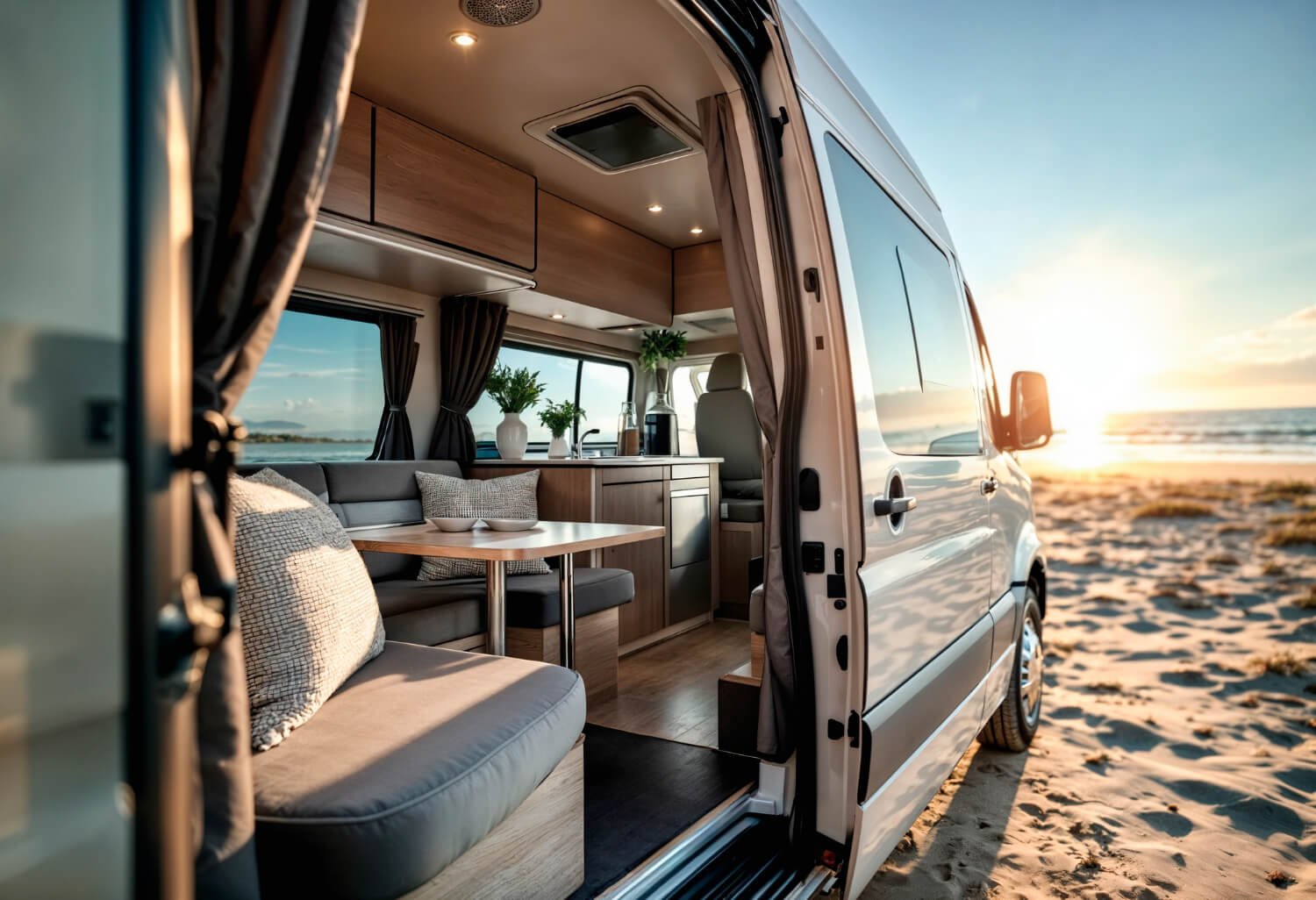 Campervan parked in the gardens of Toowoomba – inland Queensland’s floral city for relaxed RV trips